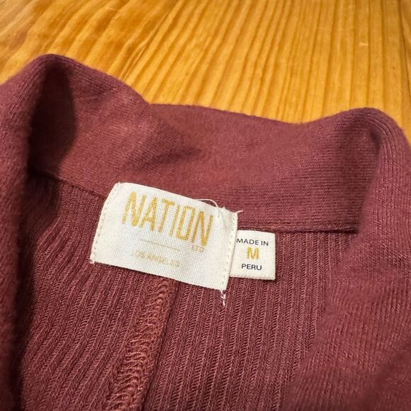Nation LTD - Dionne Collared Snap Dress Rust Color Women’s SIZE MED - Picture 6 of 14
